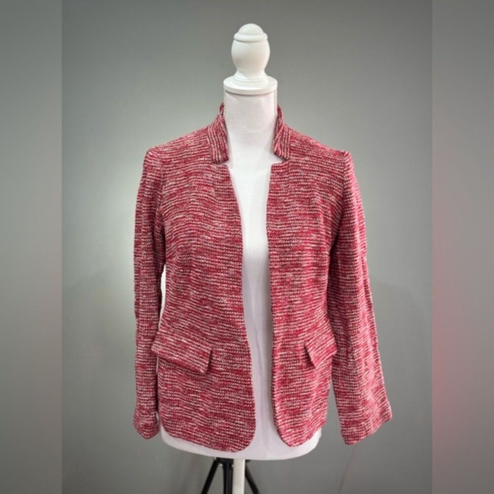 CLEARANCE! Red Talbots Short Knit Blazer Size 6 EUC